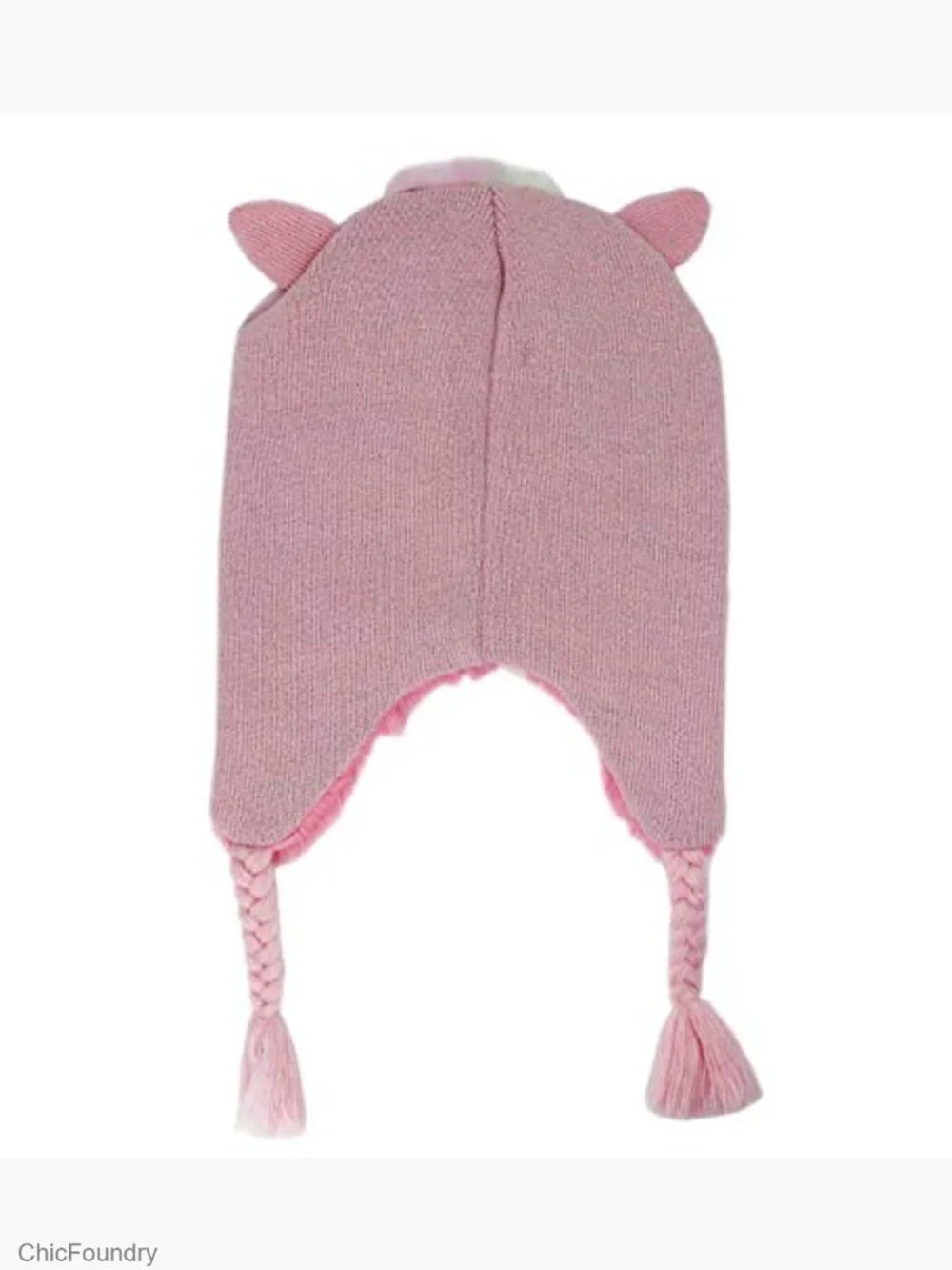 Girls Glitter Unicorn Beanie Hat and Glove Set Knitted Fleece Lined Winter Set